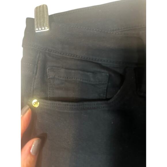 Frame Film Noir Black Forever Karlie Raw Hem Skinny Ankle Jeans Women Sz 25 - Picture 5 of 11